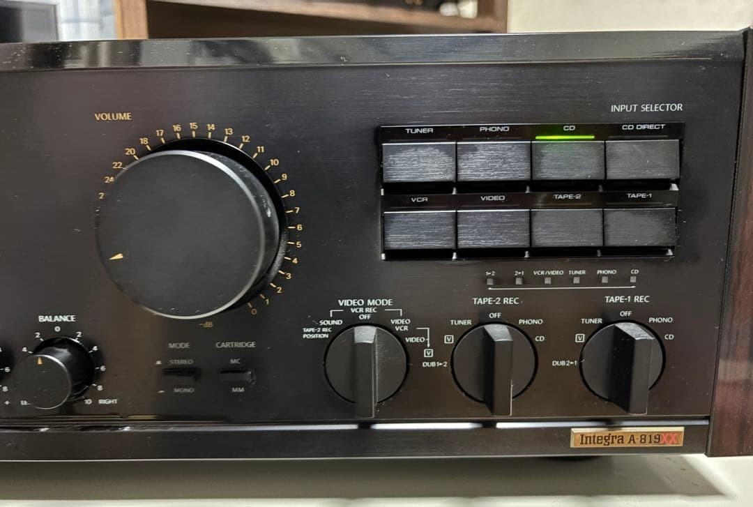 ONKYO Integra A-819XX Stereo Integrated Amplifier Black Vintage 1986 Japan