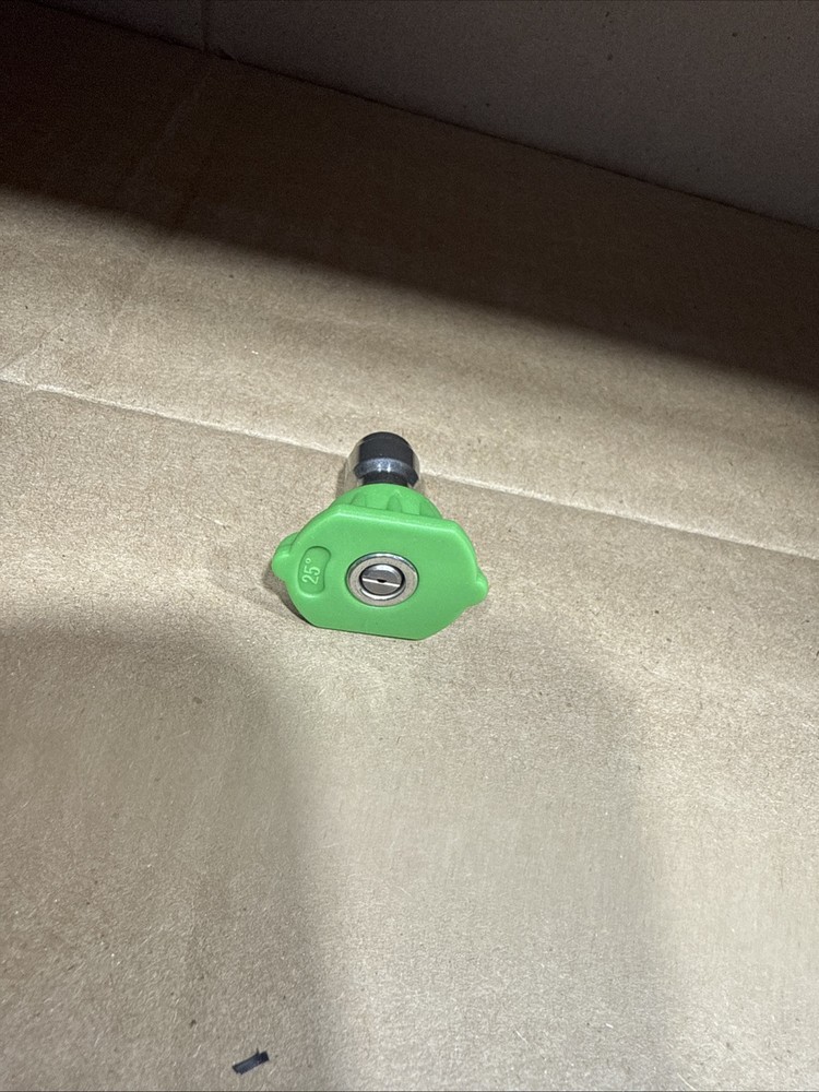 Pressure Washer Quick Connect Tip Nozzle Green 25 Degree Spray Angle