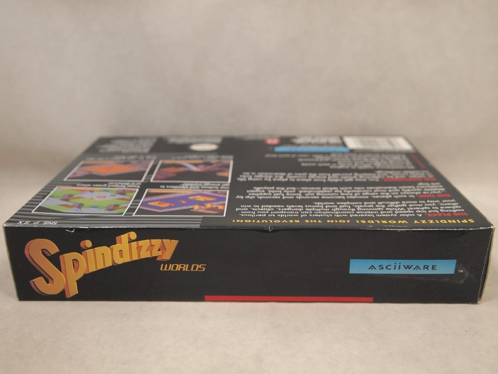 Spindizzy Worlds (Super Nintendo | SNES) Authentic BOX ONLY
