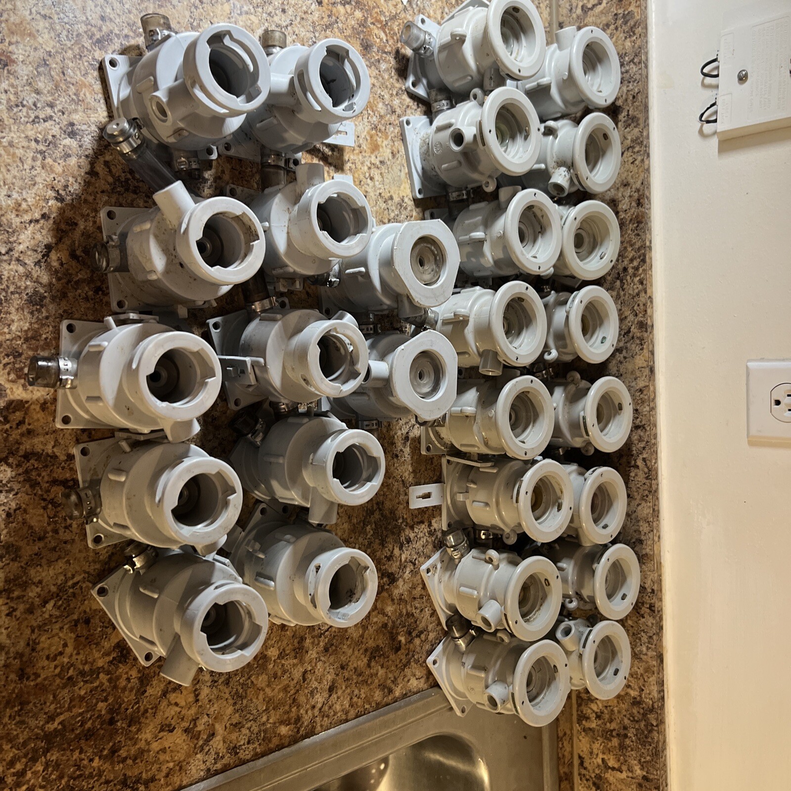 Cleaning System Cap for Sankey System Couplers : G, D, U,. Total of 28 Caps