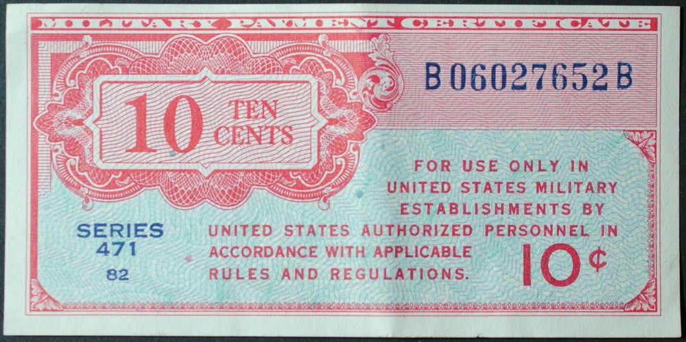 US M8 10 Cents XF