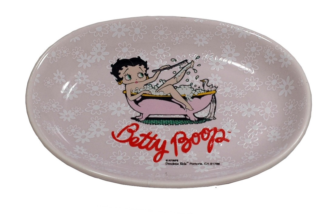 Betty Boop  Ceramic Soap Disc New bathroom Pink Vintage Y2K Antique
