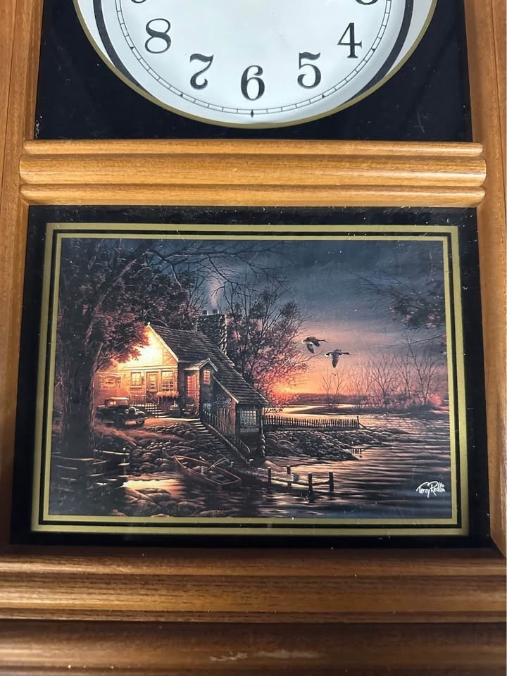 Terry Redlin Clock Table Or Wall "That Special Time"