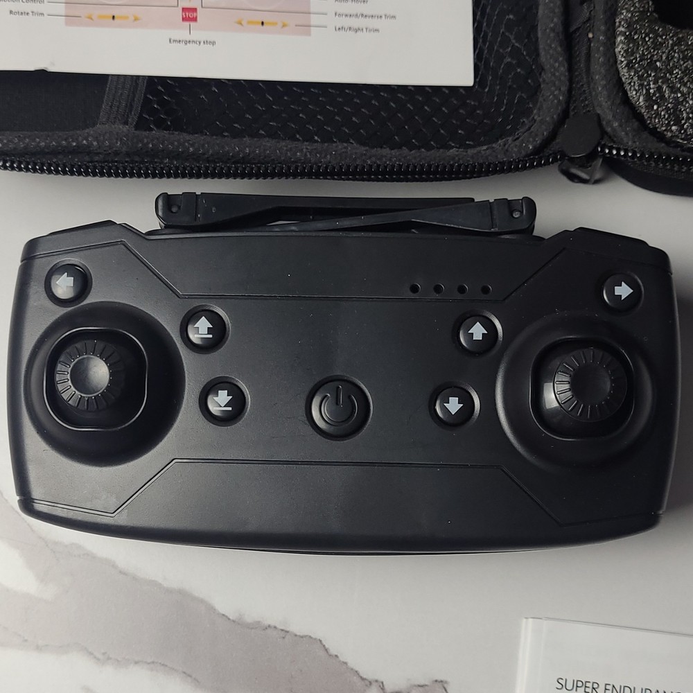 Foldable Quadcopter Drone with Camera, Toy Grade, Dark Gray/Black