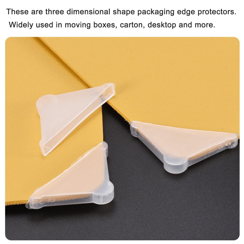 50Pcs 37x4mm PP Corner Protector METAL SHEET Triangle