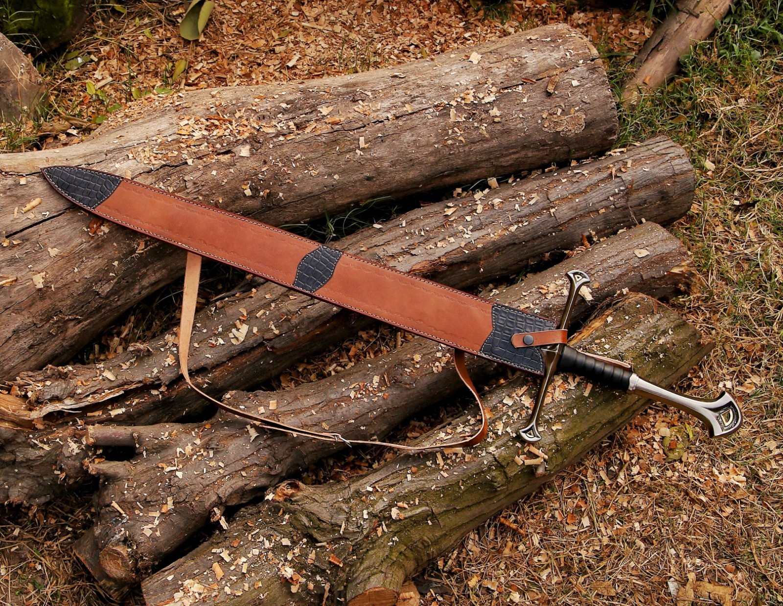 Viking Sword Replica Sharp Medieval Norse Blade Collectible Warrior Weapon Steel