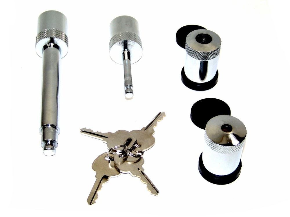 Hitch Pin Lock Trailer Coupler 2 pcs Set Keyed Alike Same Key Open Lock hd Kit