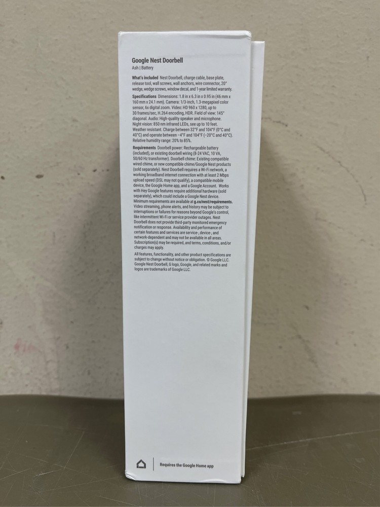 Google Nest Doorbell (Battery) (Linen) 8