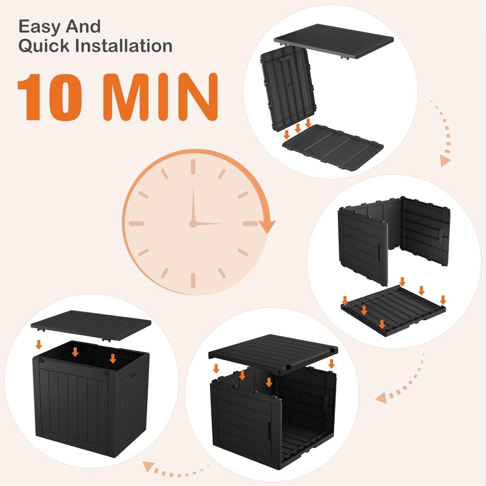 Sweetcrispy Deck Box with 31 Gallon Capacity