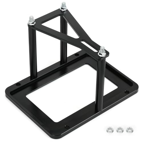 Battery Tray Hold Down Bracket Battery Relocation Kit Trunk for Optima black