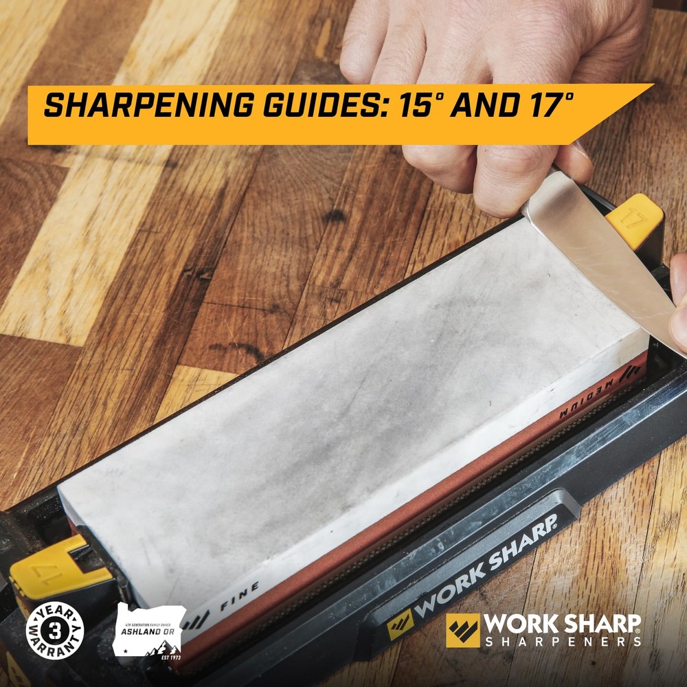 Work Sharp Benchtop Whetstone Knife Sharpener - Kitchen Knives & Edged Tools