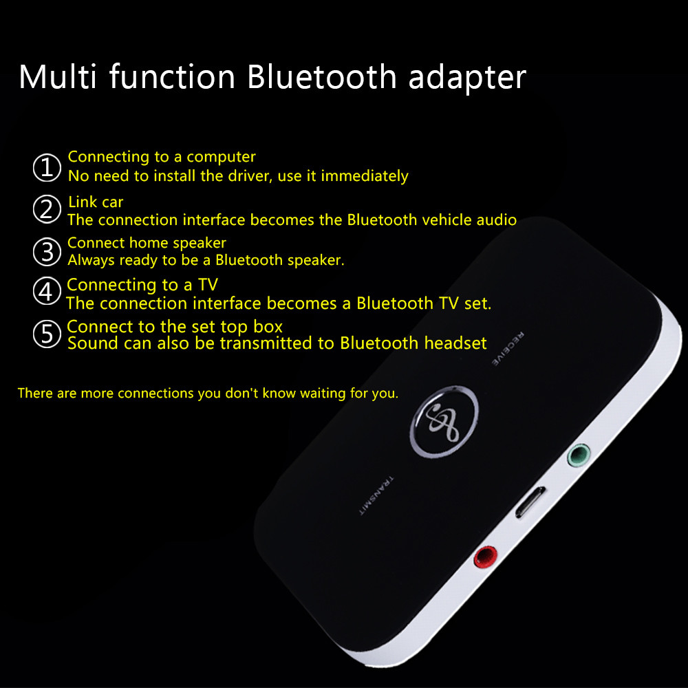Bluetooth Transmitter Receiver,2-in-1 4.0 Wireless Audio Adapter for iPhone&More