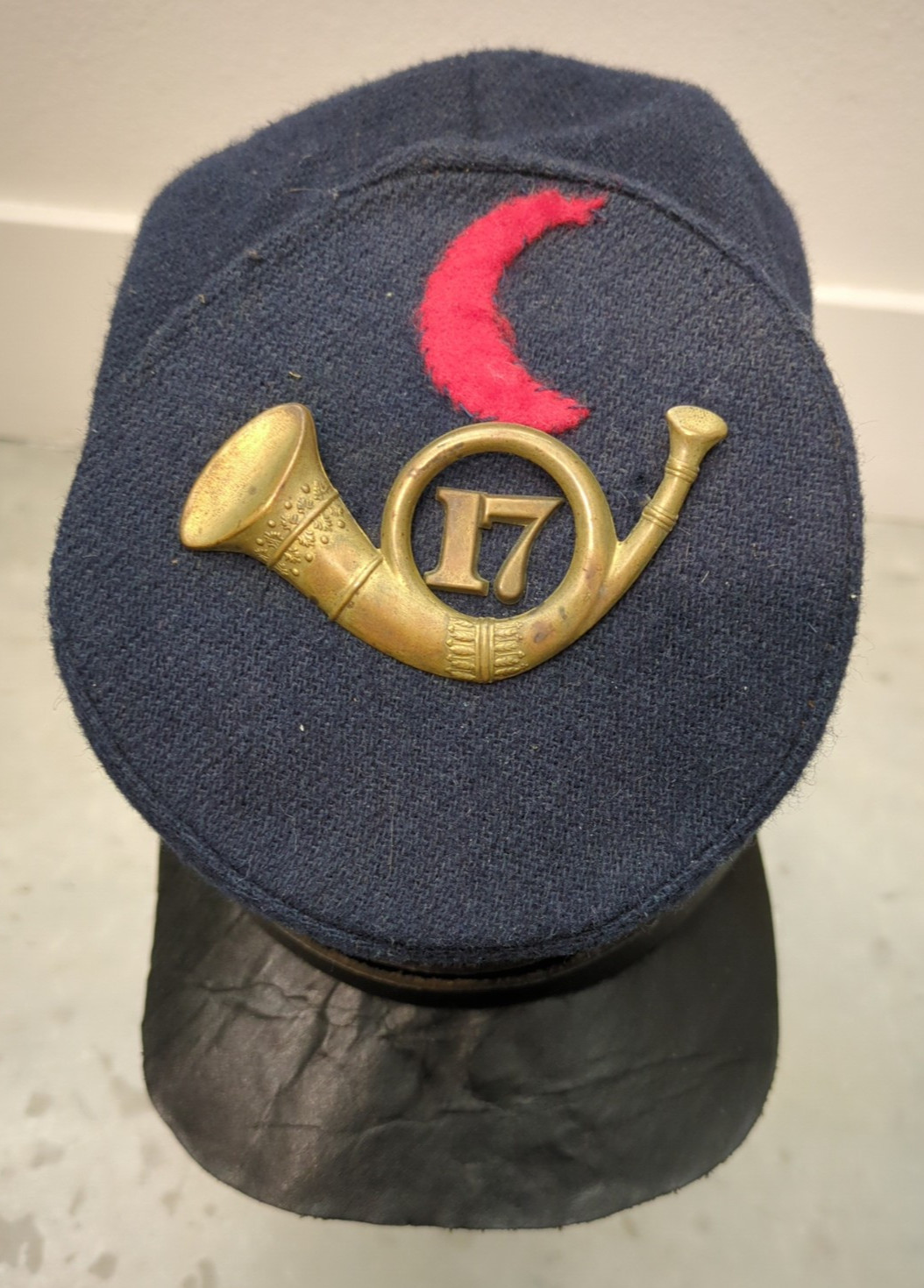 Vintag Civil War Repro Union 17th Regiment Connecticut Volunteer Forage Kepi Cap