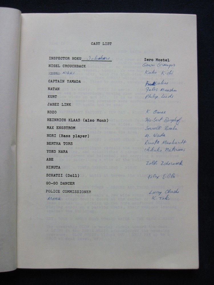 ORIGINAL WILLIAM PETER BLATTY Script MASTERMIND, Actor BRADFORD DILLMAN'S Copy