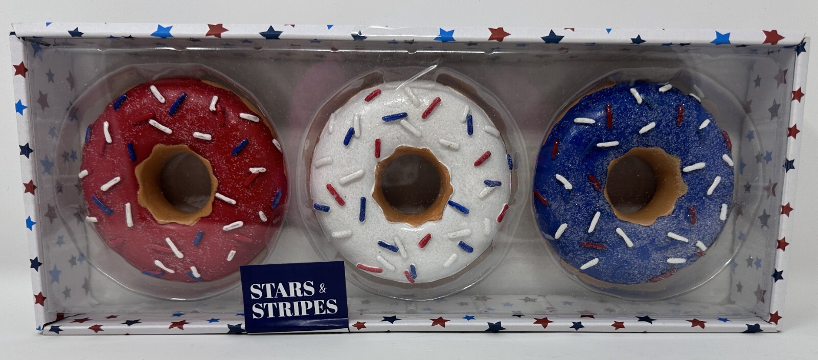 4th of July, USA, Patriotic Faux Donuts, Pies, or Cupcakes, Sold Indi. NEW