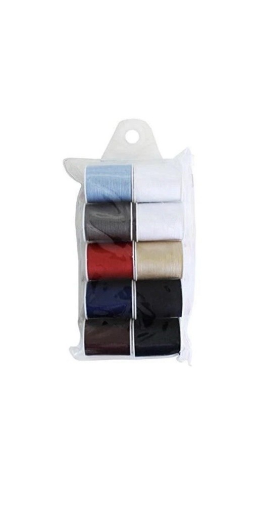Allary Dark Assorted Sewing Thread, 10 Spools, Strong and Durable for All-Purpos