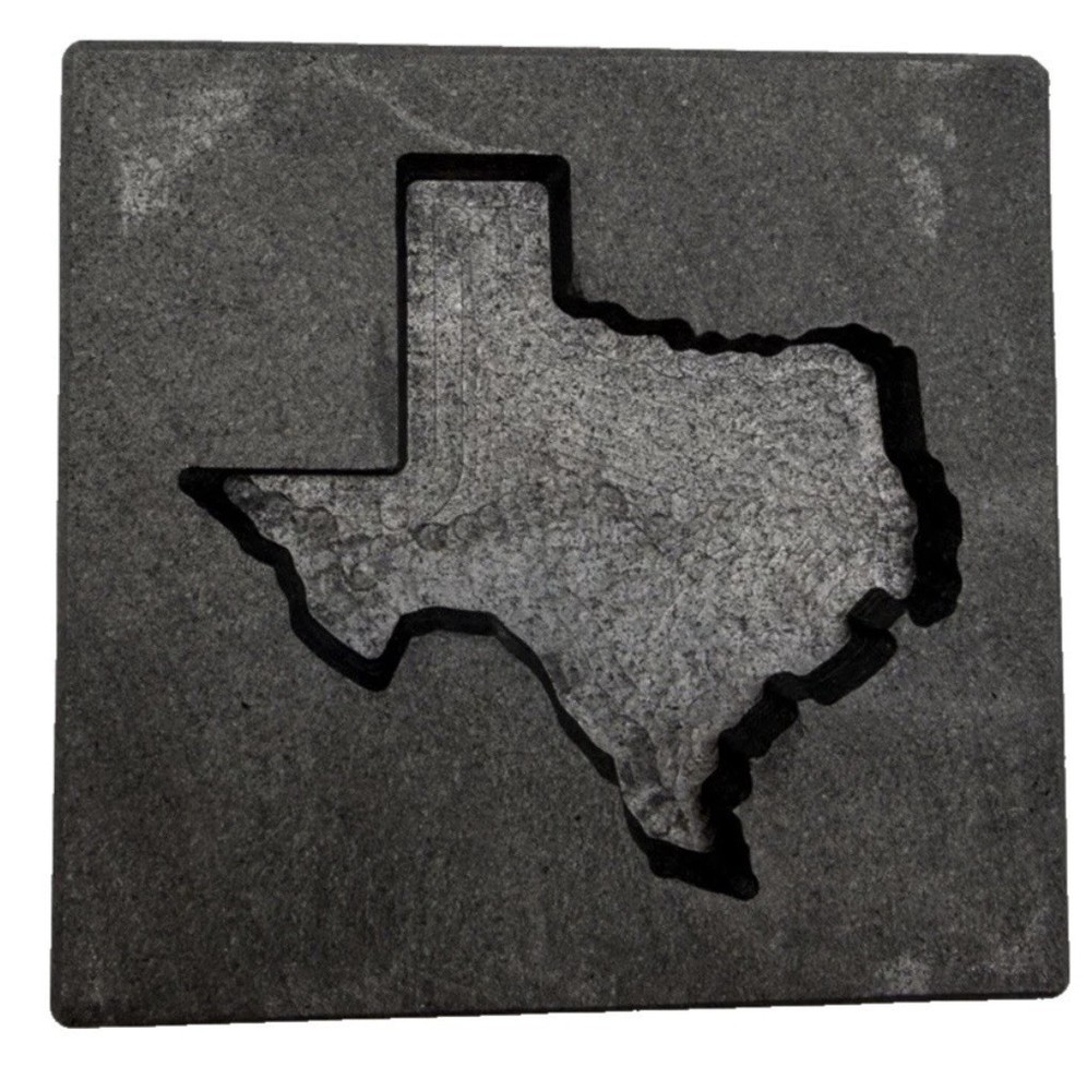 Graphite Ingot Mold for Casting 20 oz Gold Texas
