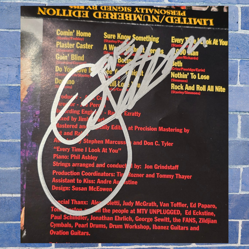 Kiss | signed cd | 4 members | Unplugged