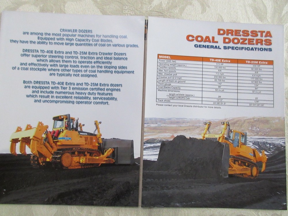 Dressta TD-40E & TD-25M Crawler Dozer Brochure 2007