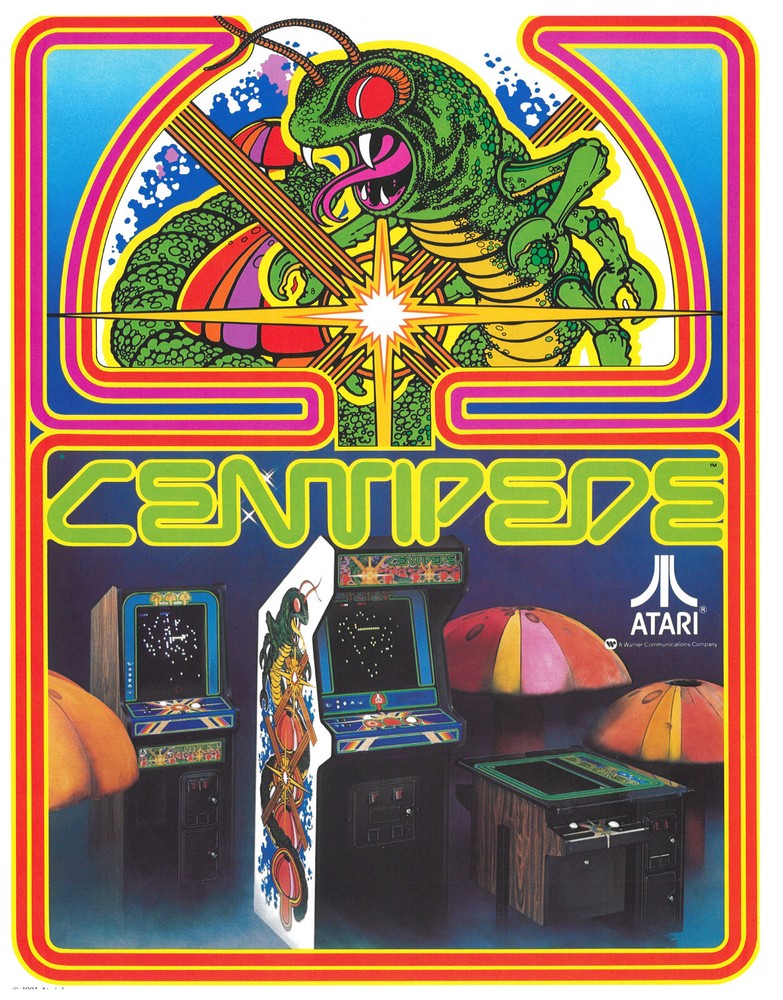 Centipede Atari Video Arcade Flyer / Brochure / Ad - Excellent -