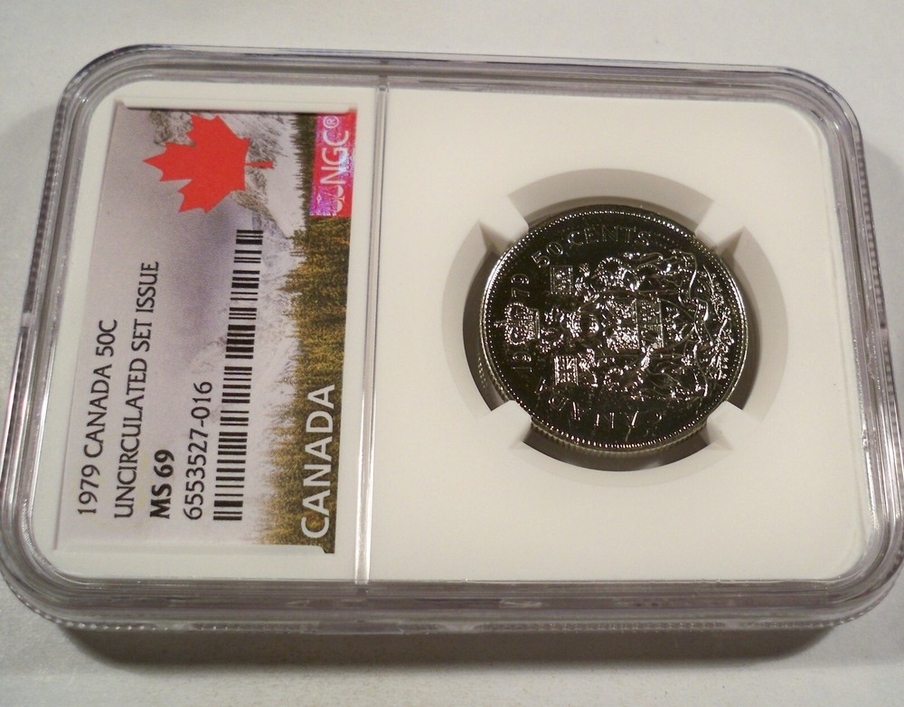 1979 CANADA NGC MS69 HALF DOLLAR 50c MS 69