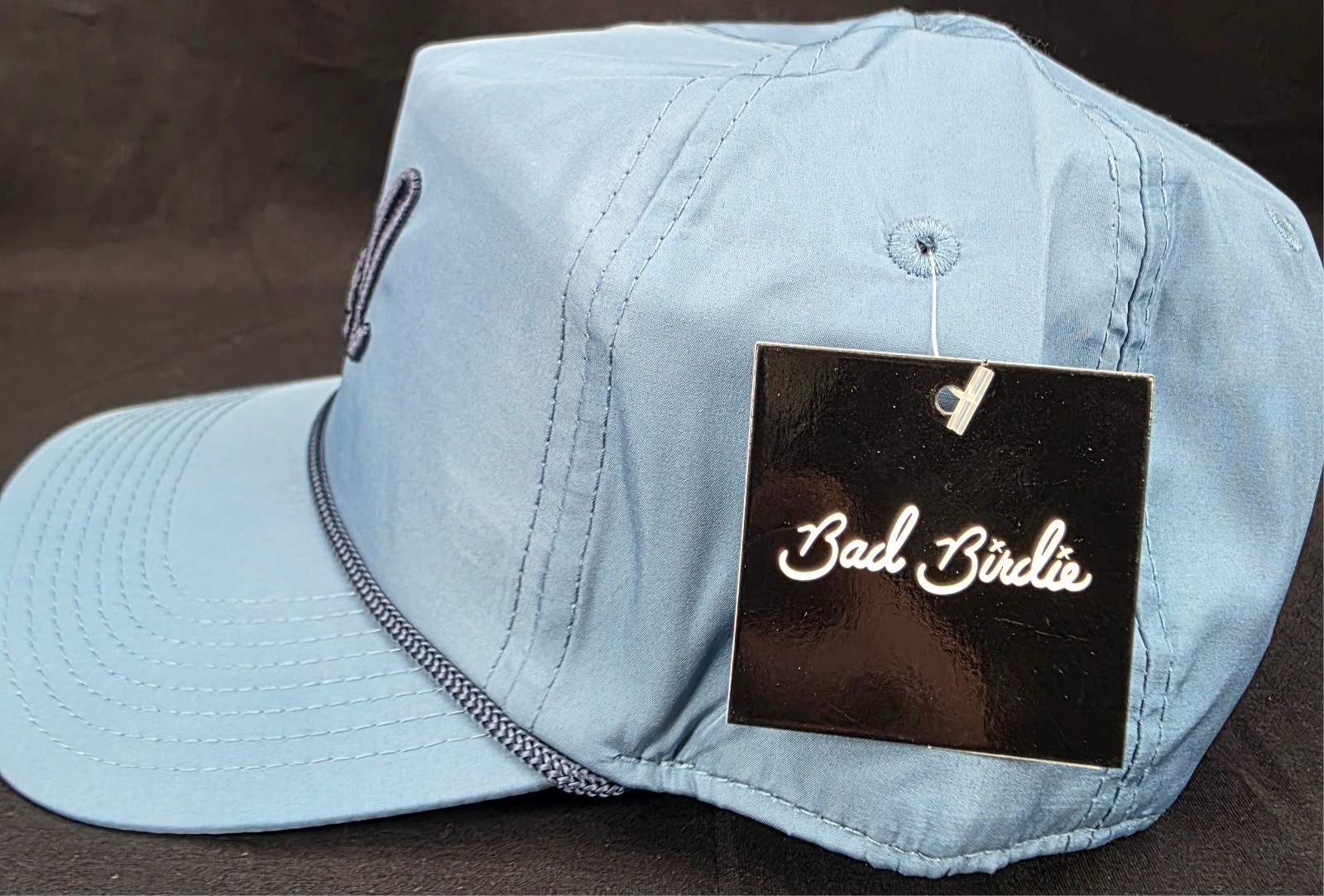 NEW Bad Birdie Rope Cornet Blue Embroidered Polyester Snapback Golf Hat OSFM