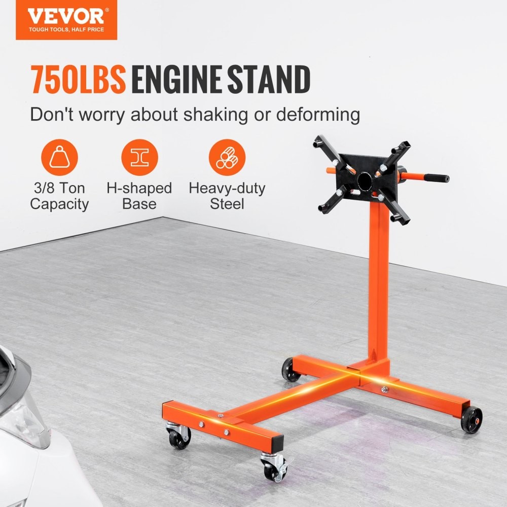 Engine Stand Rotating Engine Motor Stand w Degree Adjustable Head Adjustable Arm