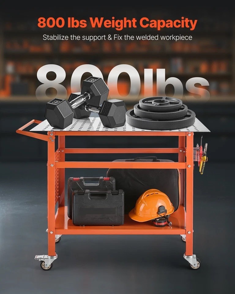 Welding Table 40"x24" Welding Table with 800LBS Static Weight Capacity