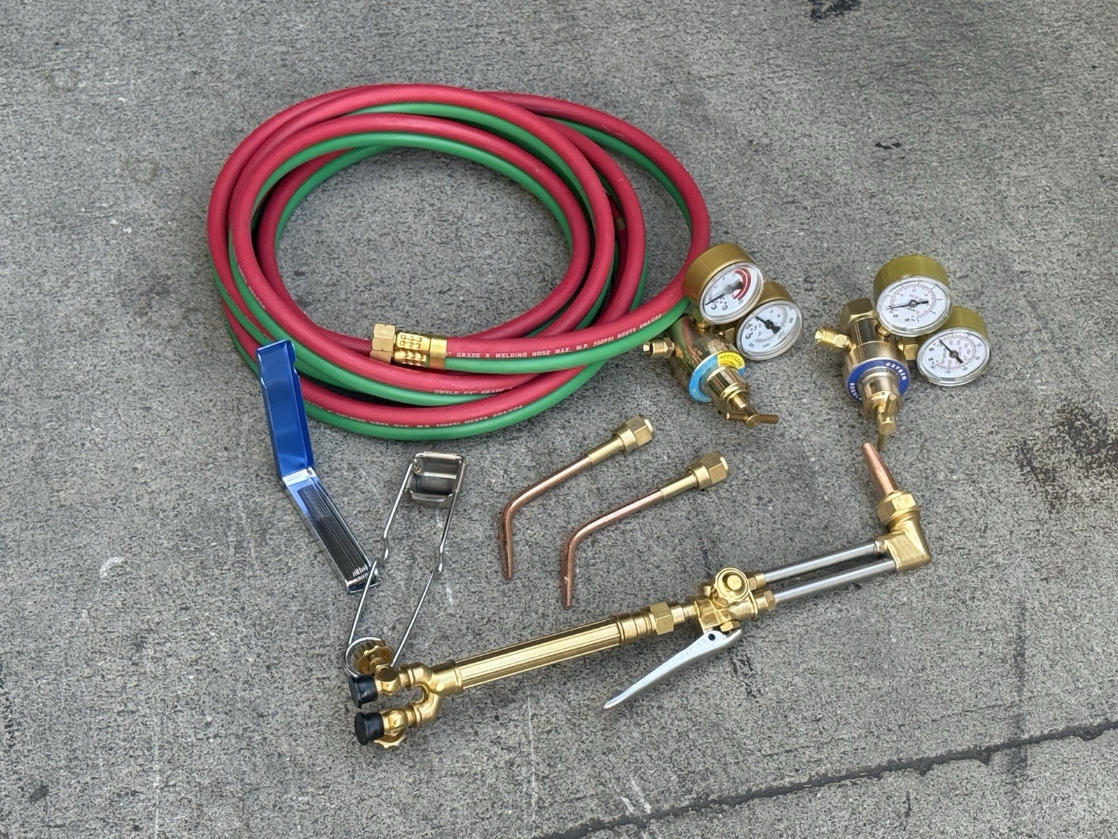 HVAC Pro Oxygen & Acetylen Victor Type Welding & Torch Cutting Brazing Tool Set