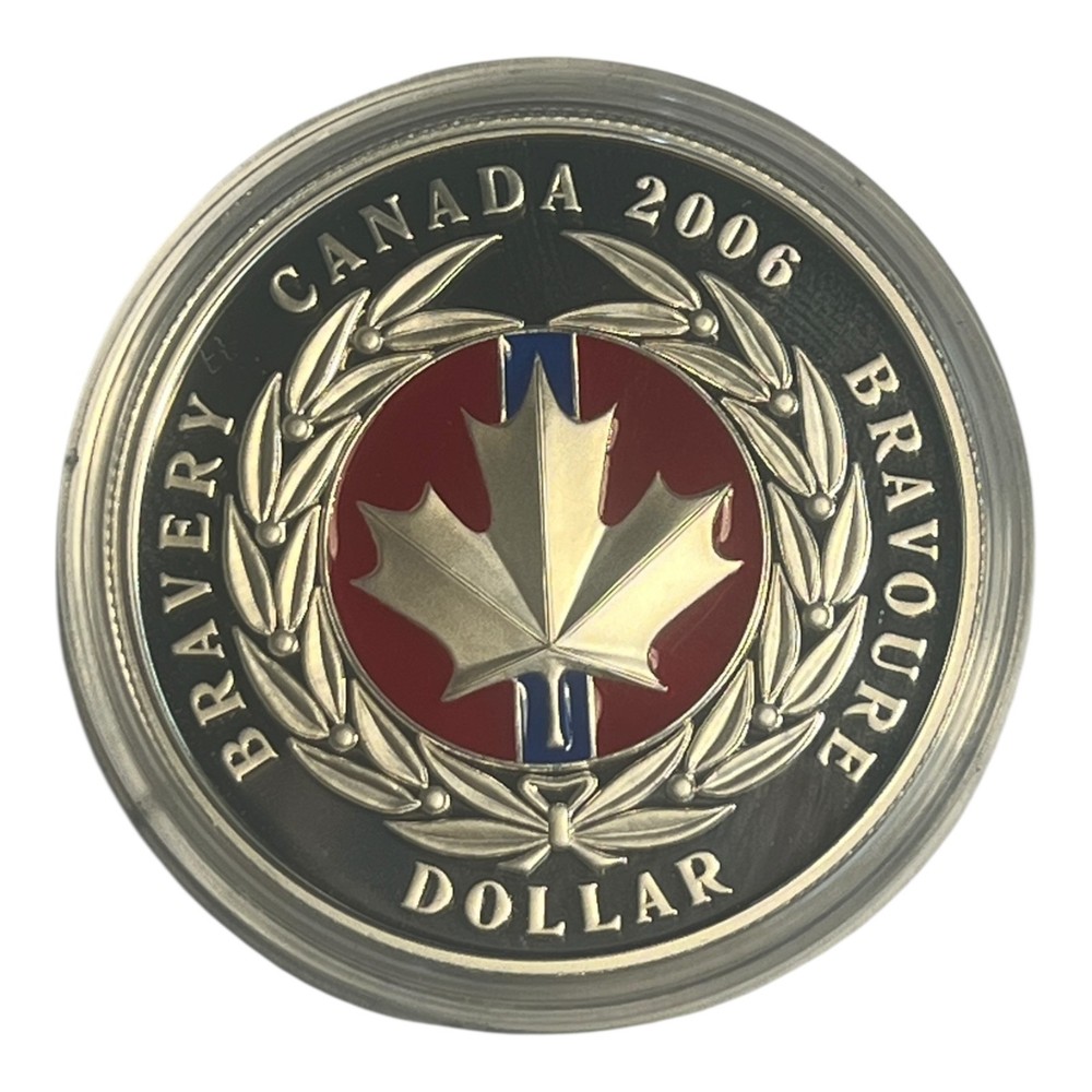 2006 $1 Limited Edition Proof Silver Dollar With Enamel Effect 22B8
