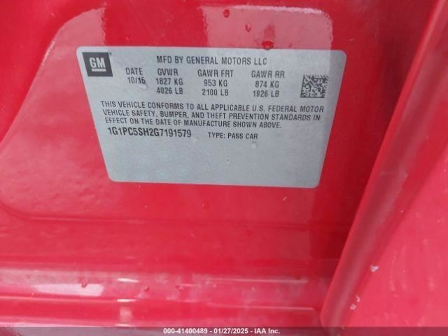 CRUZE 2016 Transmission Shift 697952