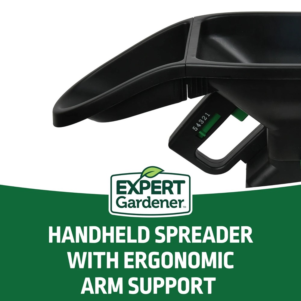 Expert Gardener 6 lb Capacity Handheld Broadcast Spreader