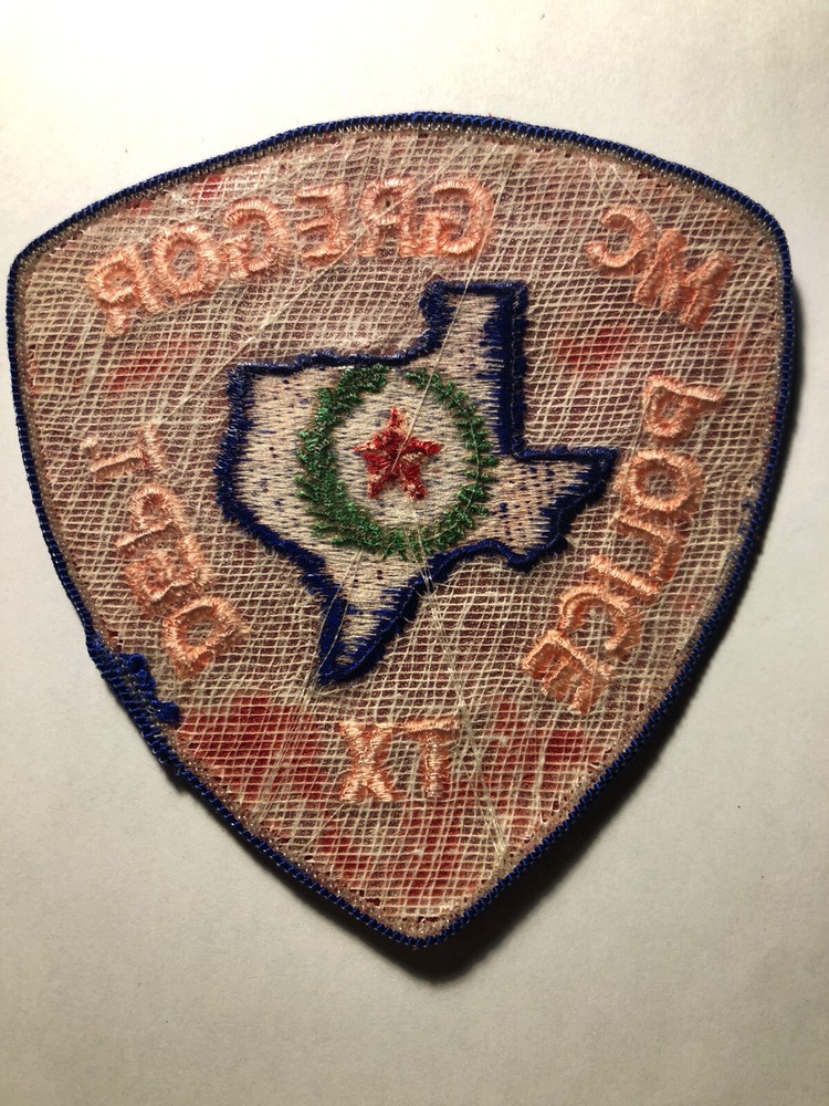 Vintage McGregor Texas Police Patch