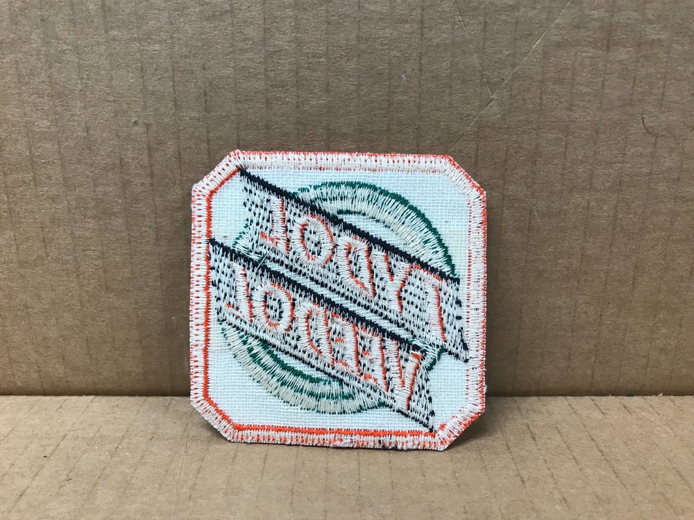 VINTAGE ORIGINAL 1960'S EMBROIDERED TYDOL VEEDOL JACKET PATCH 3" X 3"