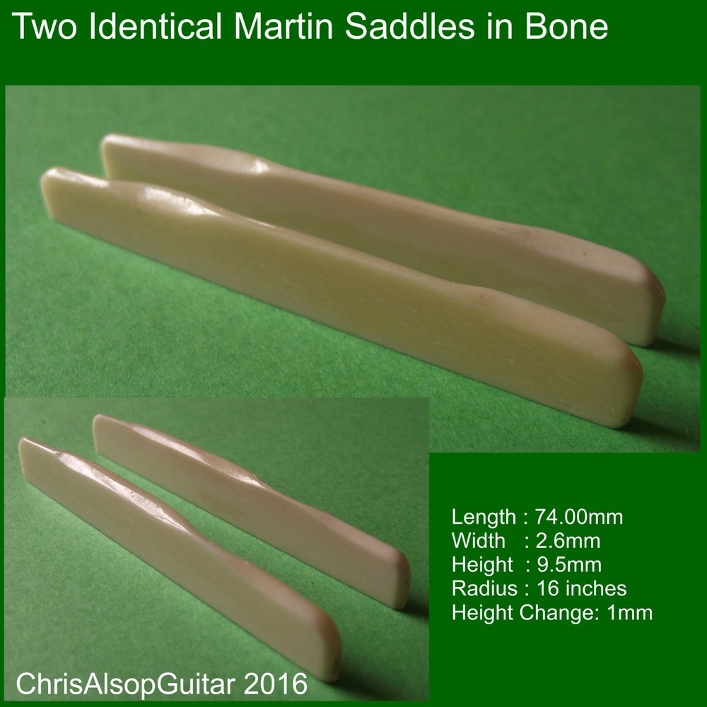 Martin Style Bone Guitar Saddle, You give specification. PS015
