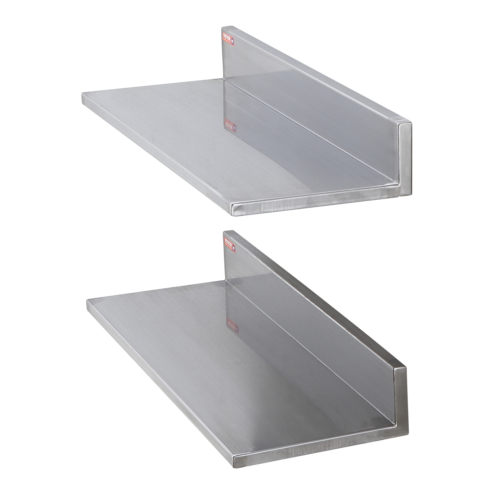 2PCS 24" x 8.6" Stainless Steel Wall Mounted Shelf Kitchen Restaurant Shelving
