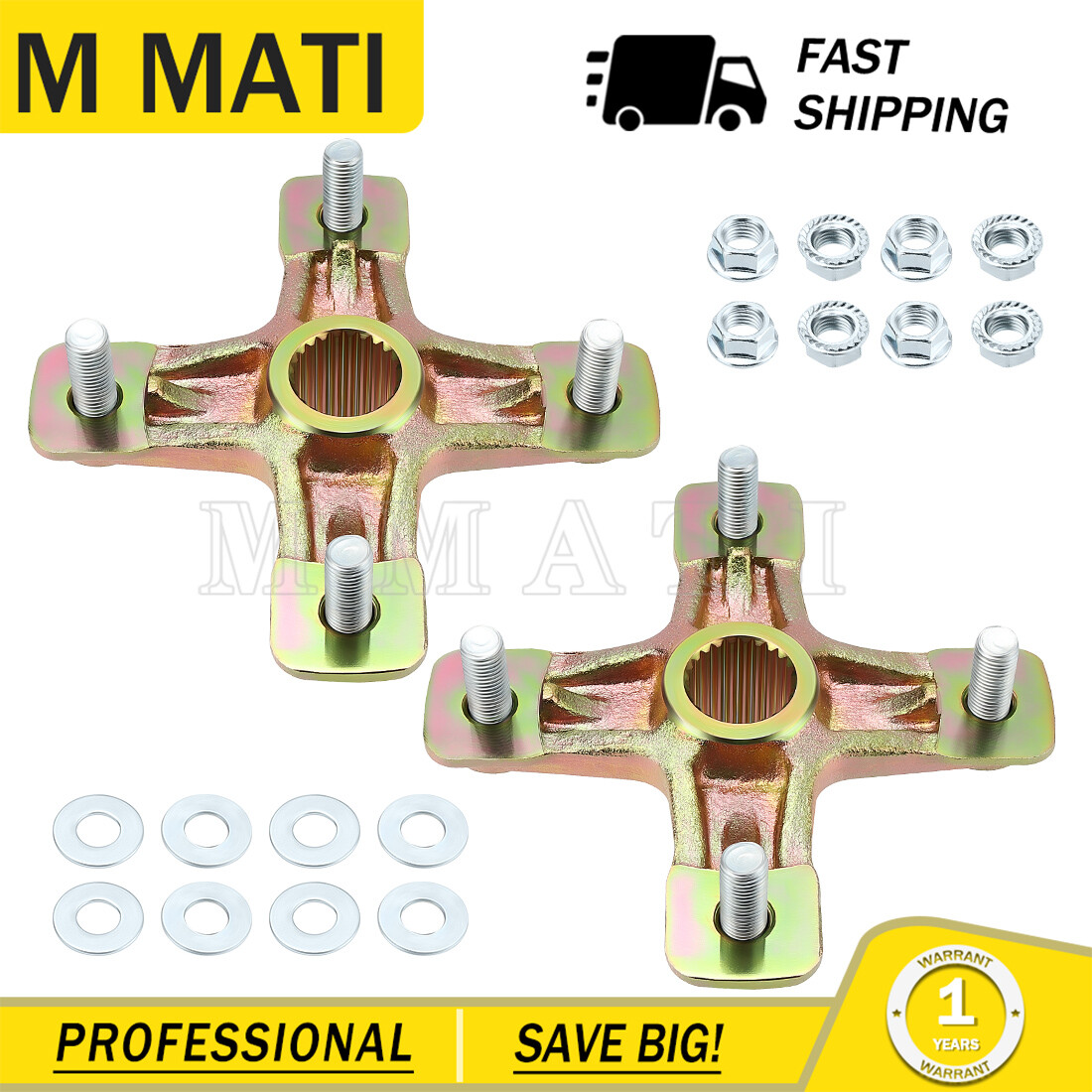 Pair Rear Axle Wheel Hub For Yamaha YFZ450X Warrior350 Raptor250 1PE-F53K0-00-00