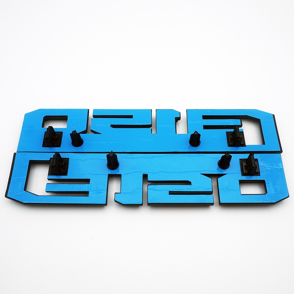 2Pc Set Front Fender Emblem Badge For 2015-2020 F150 Lariat Matte Black