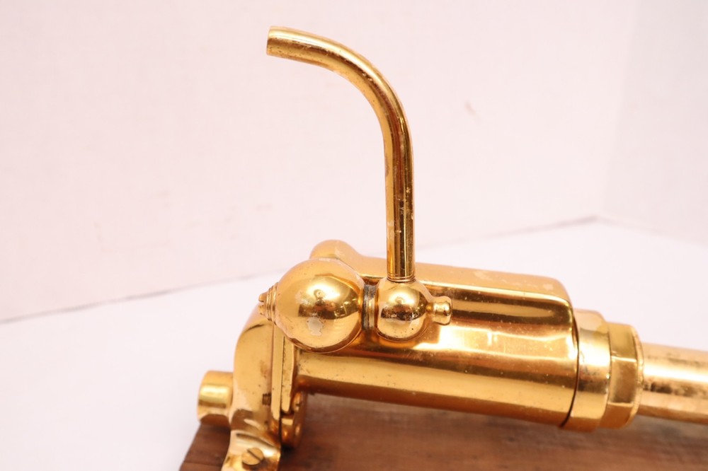 Vintage Solid Brass Maritime Nautical Marine Galley Hand Pump