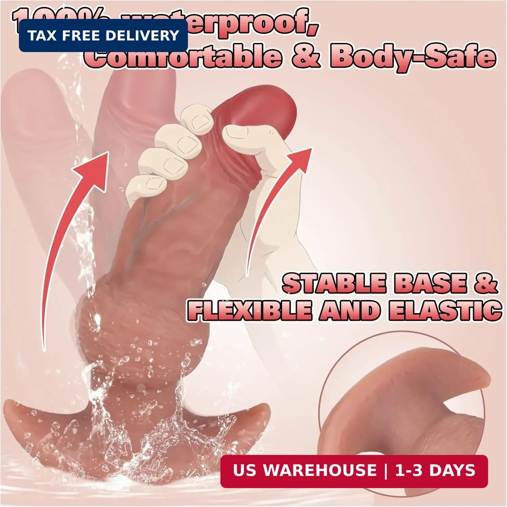 Vibrating Butt Plug with Remote, Silicone Anal Plug with 7 Vibration Modes, 7.9