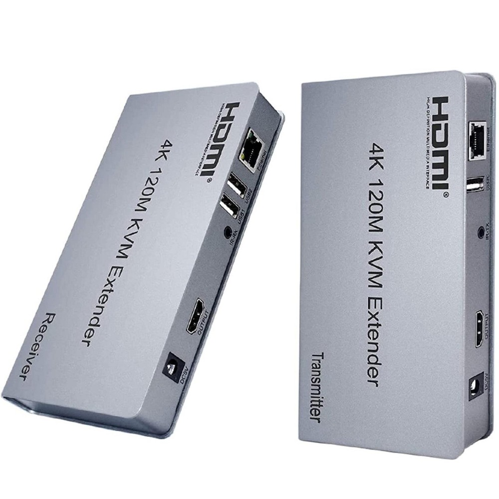 120M HDMI KVM USB Extender Transmitter Stereo Audio Video Transmitter + Receiver