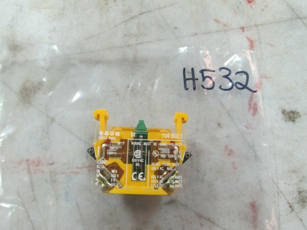 EAO Switching Element Heavy Duty Pilot 704.900.5 (New)