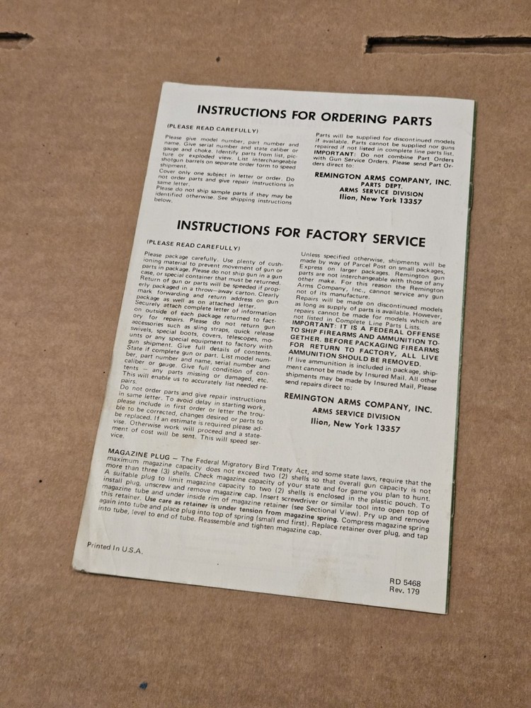 Remington 1100 Manual