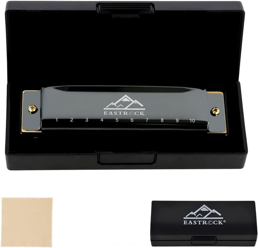 Key of C Diatonic Harmonica - Complete Set with Protective Case for Easy Playing