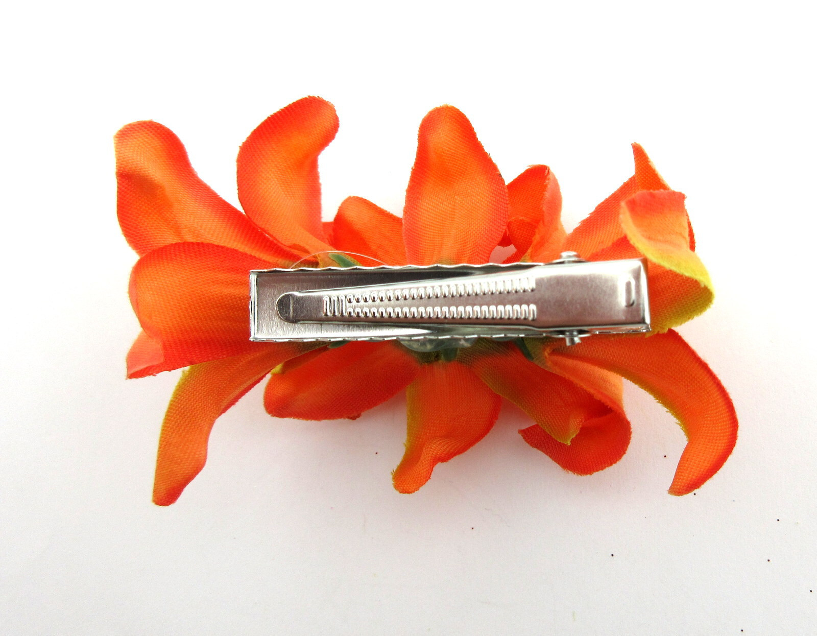 Petite 2" Triple Mango Orange Lily Silk Flower Hair Clip,Updo,Bridal,Party
