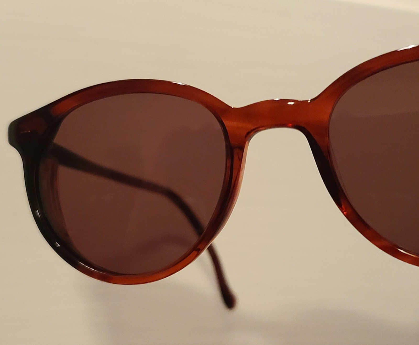 Reproduction WWII German Luftwaffe Umbral Sunglasses Vintage 1940s Red Brown