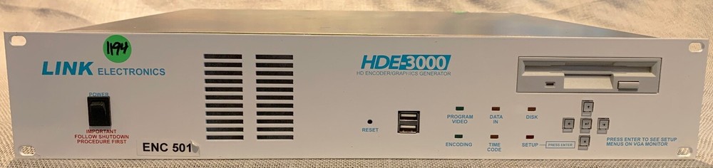 Link Electronics HDE-3000 - HD Encoder / Graphics Generator
