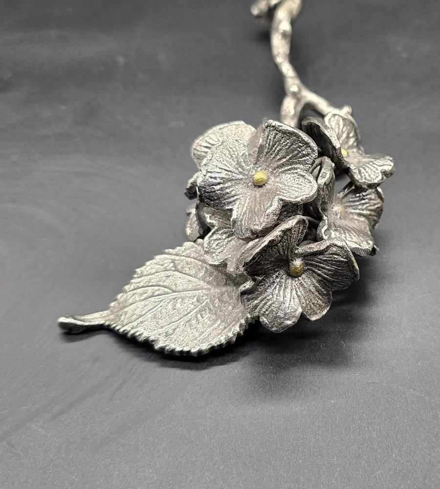 Beautiful Silver Colored Flower Stem Silver Plated Not Solid 8in