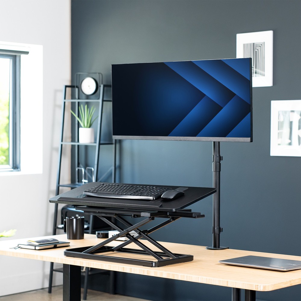 VIVO Black 30" Tilting Keyboard Riser