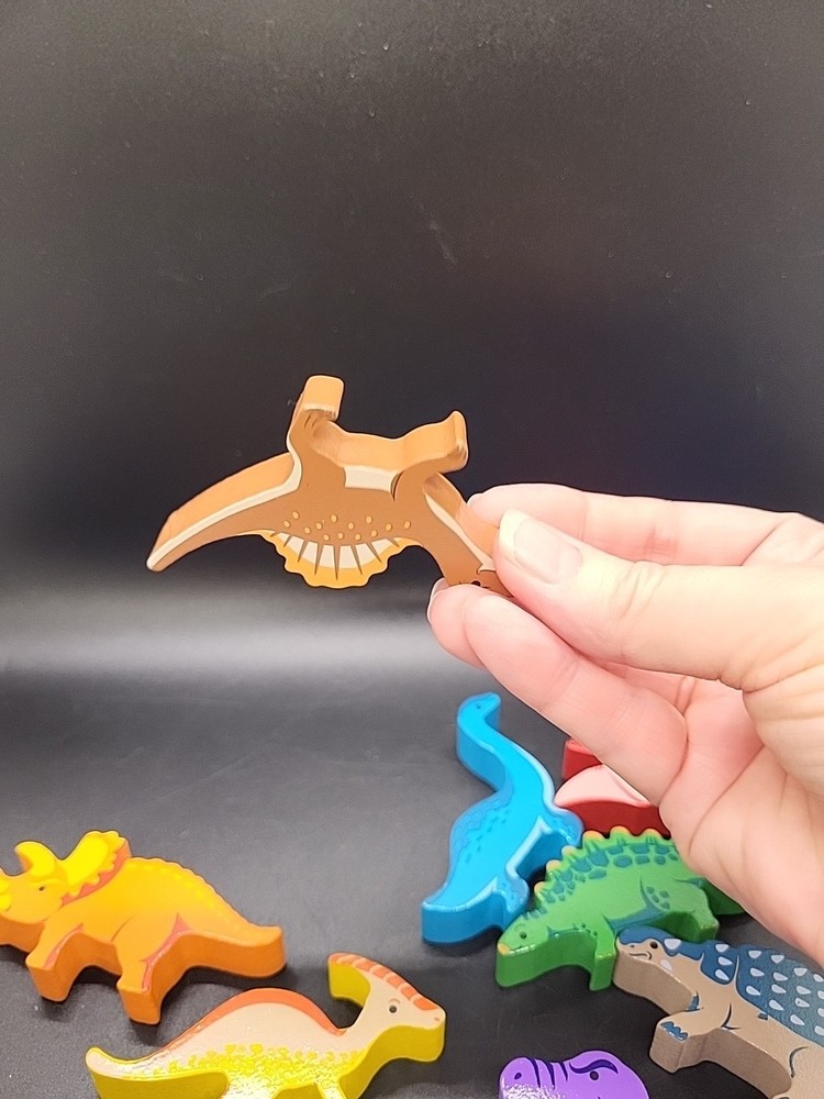 Wooden Dinosaur Play Set
